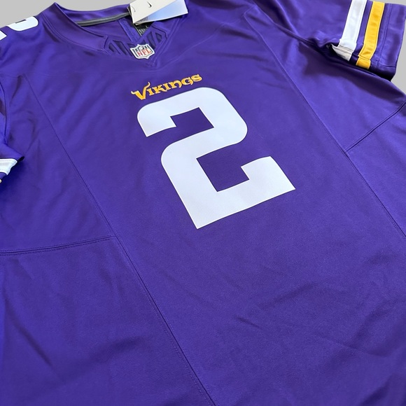 Nike NFL Minnesota Vikings Football Jersey #2 RARE Justin Jefferson size Large - Picture 2 of 4